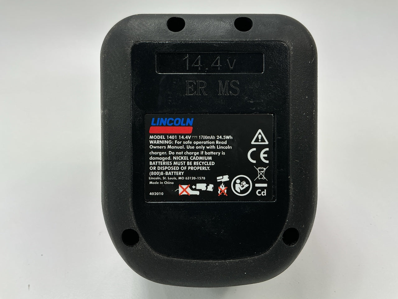 Lincoln 1401 Battery For Lincoln 14.4 Volt PowerLuber Grease Gun