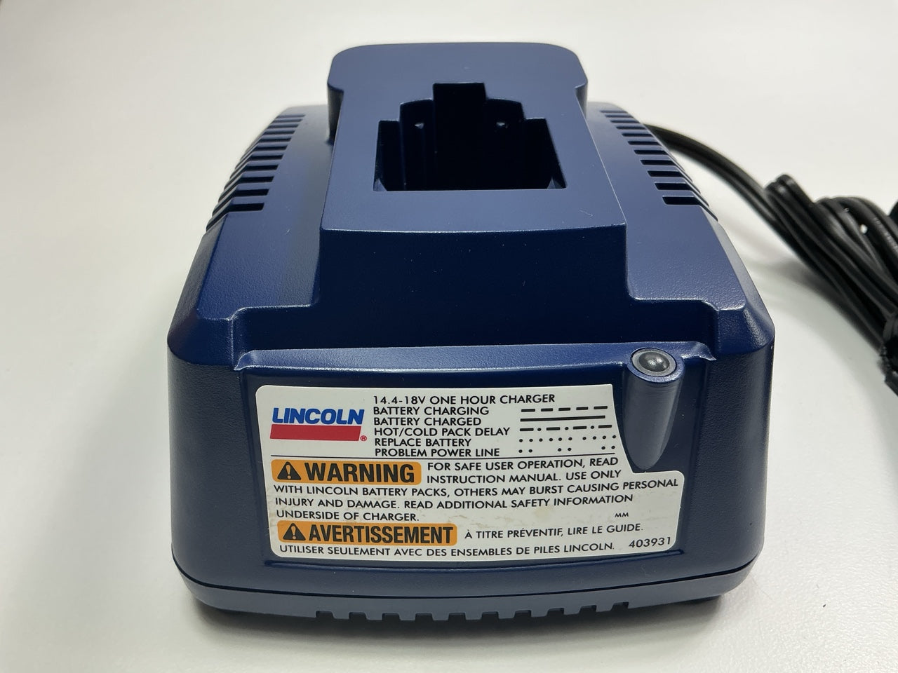 Lincoln 1410 120V Battery Charger For Use With Model 1442 And 1444 Batteries