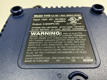 Lincoln 1410 120V Battery Charger For Use With Model 1442 And 1444 Batteries