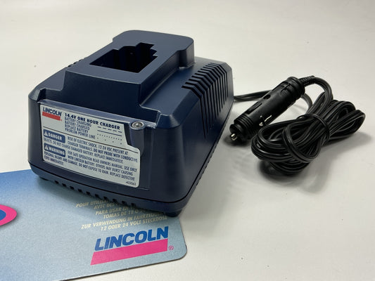 Lincoln 1415A 14.4V Power Luber Battery Charger, 12V Car Cigarette Plug