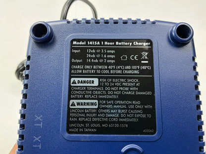 Lincoln 1415A 14.4V Power Luber Battery Charger, 12V Car Cigarette Plug