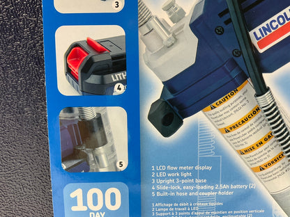 Lincoln 1884 Lithium-Ion PowerLuber 20-Volt Battery-Operated Cordless Grease Gun