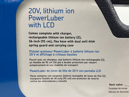 Lincoln 1884 Lithium-Ion PowerLuber 20-Volt Battery-Operated Cordless Grease Gun
