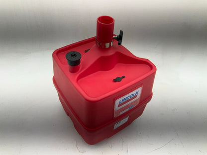 Lincoln 3508 8 Gallon Waste Fluid Drain Tank, 36-65'' Adjustable Funnel Height
