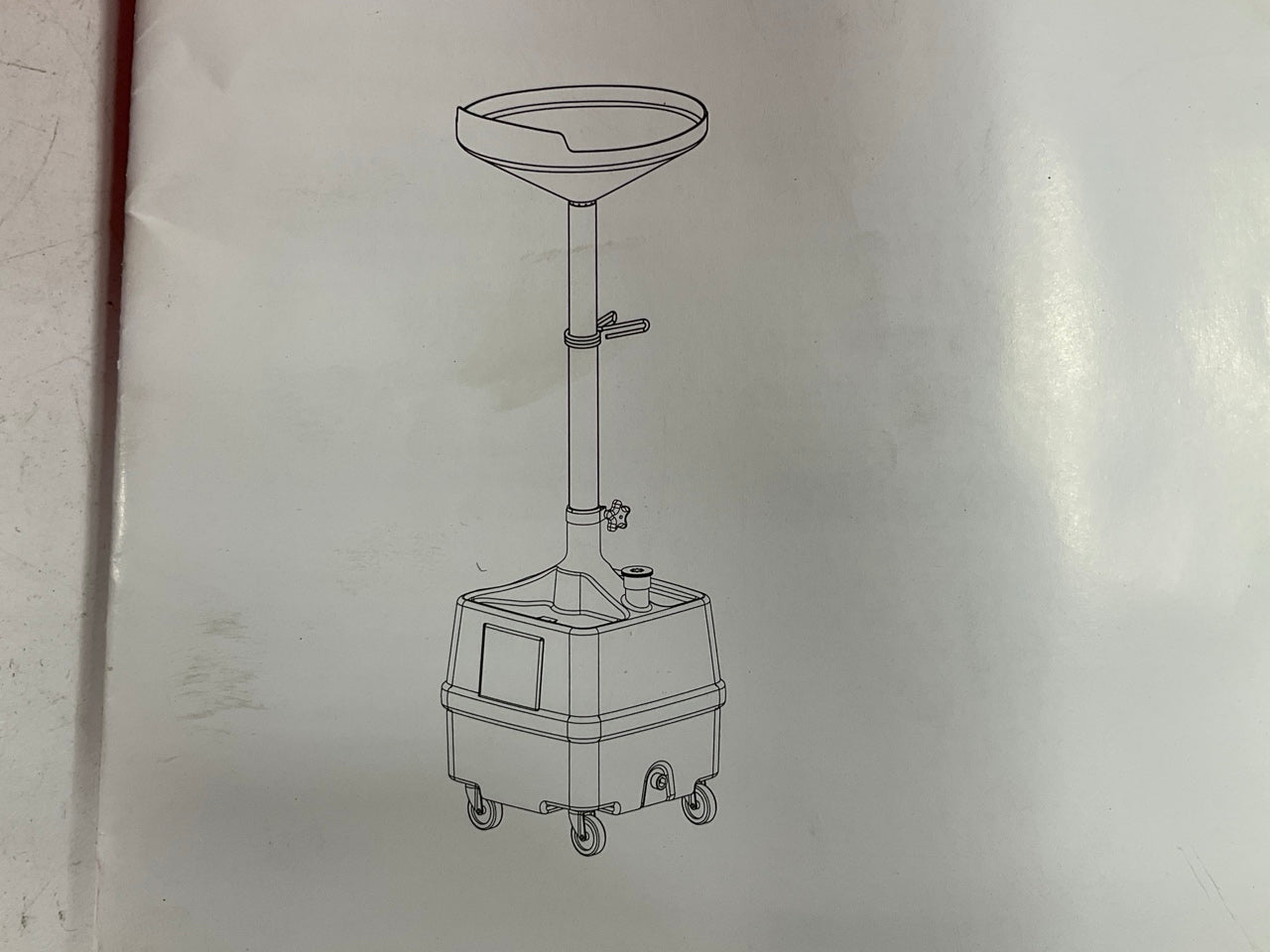 Lincoln Industrial 3518 Portable Waste Oil Catch Drain Tank, Plastic, 18 Galons