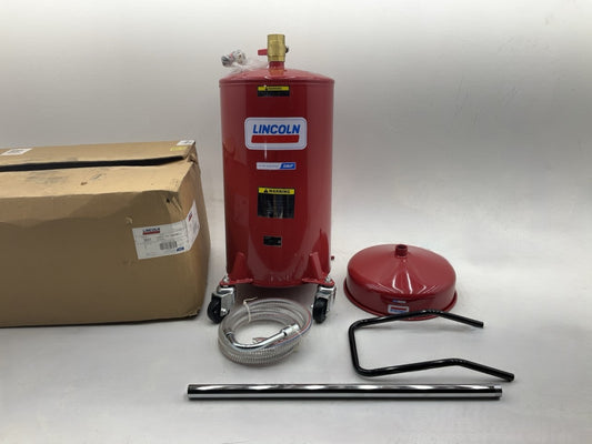 INCOMPLETE - Lincoln 3601 18 Gallon Pressurized Fluid Drain Evacuation Tank
