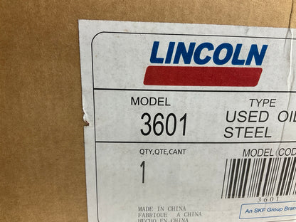 INCOMPLETE - Lincoln 3601 18 Gallon Pressurized Fluid Drain Evacuation Tank