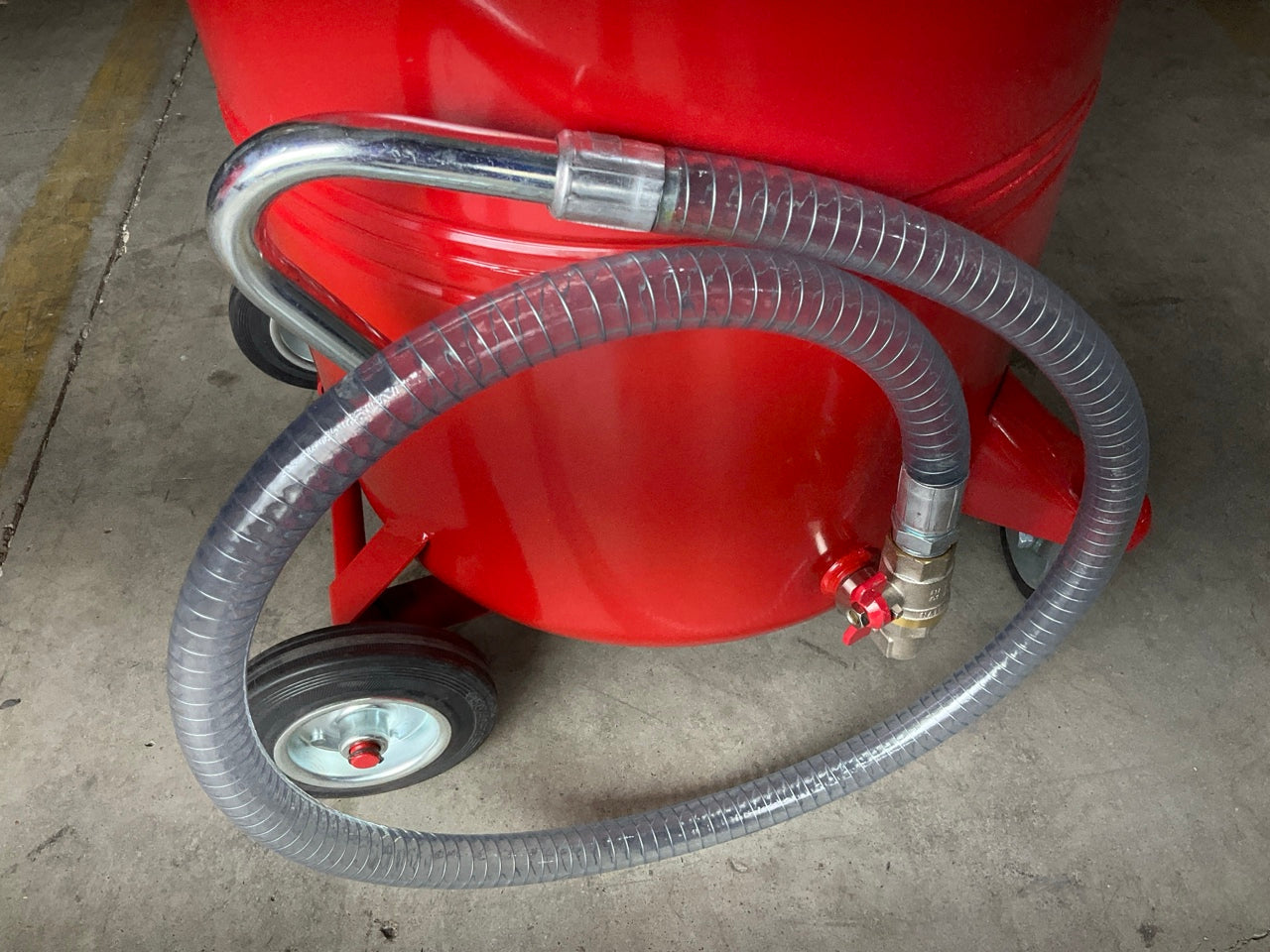 DAMAGED SCREEN - Lincoln 3614 20 Gallon Pressurized Fluid Oil Drain Evac Tank