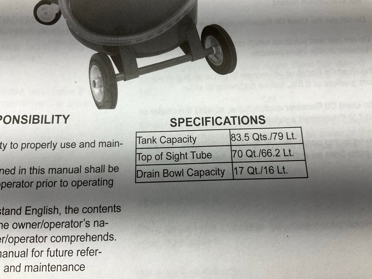 Lincoln 3614 Pneumatic 20 Gallon Pressurized Fluid Oil Drain And Evacuation Tank