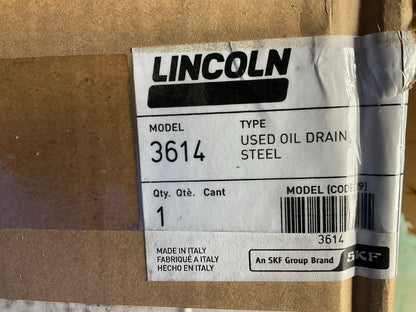 Lincoln 3614 Pneumatic 20 Gallon Pressurized Fluid Oil Drain And Evacuation Tank