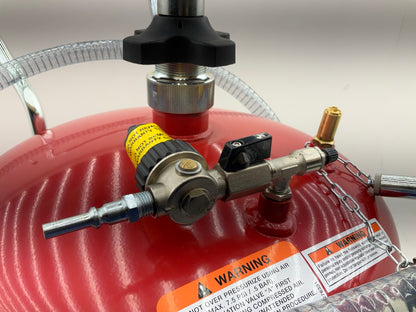 Lincoln 3614 Pneumatic 20 Gallon Pressurized Fluid Oil Drain And Evacuation Tank