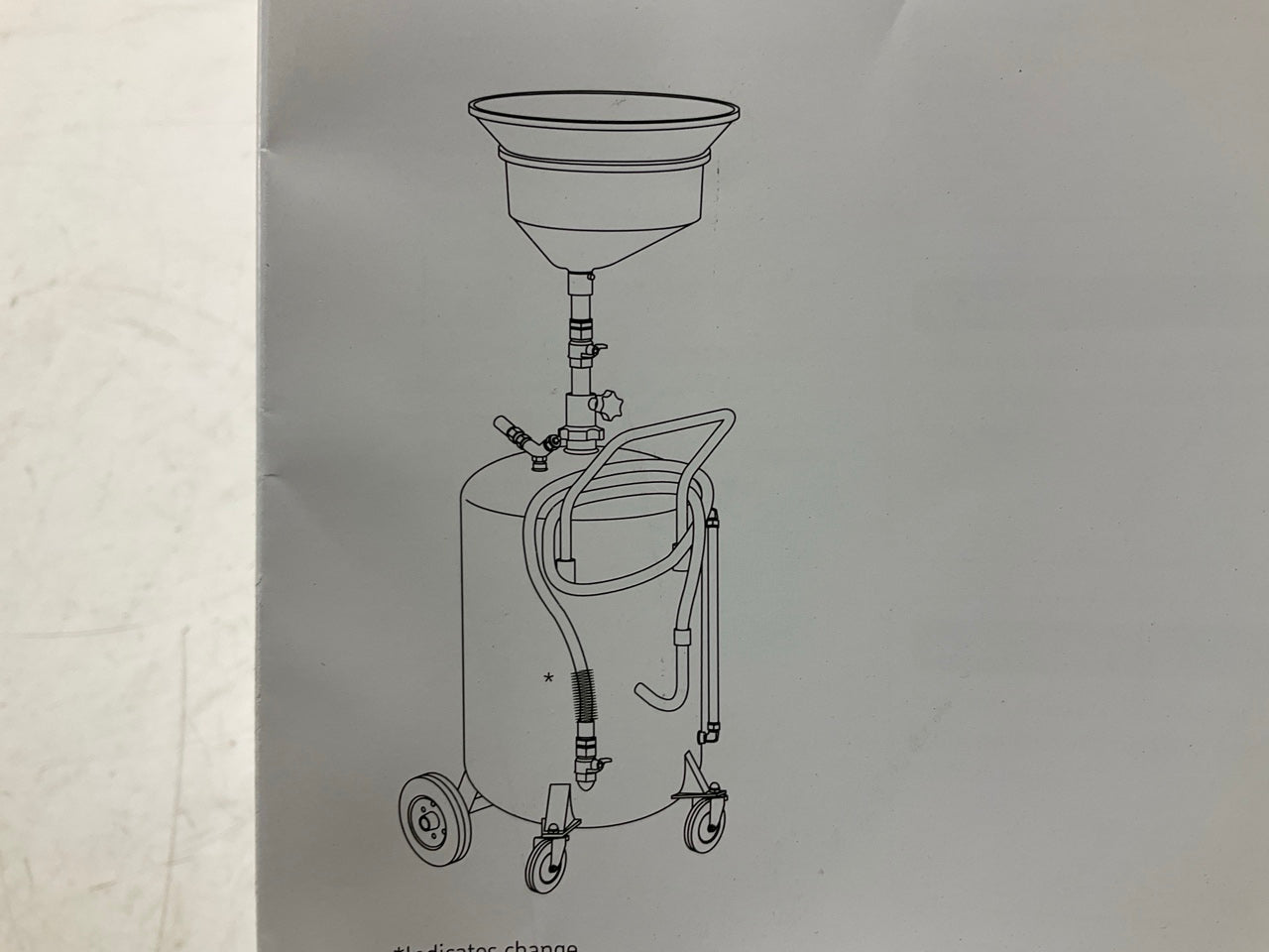 Lincoln 3635 Pneumatic 25 Gallon Pressurized Waste Fluid Drain & Evacuation Tank