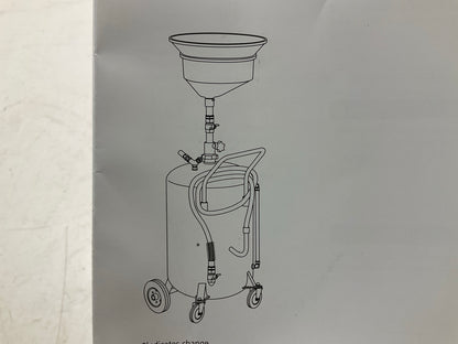 Lincoln 3635 Pneumatic 25 Gallon Pressurized Waste Fluid Drain & Evacuation Tank