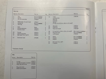 Lincoln 3635 Pneumatic 25 Gallon Pressurized Waste Fluid Drain & Evacuation Tank