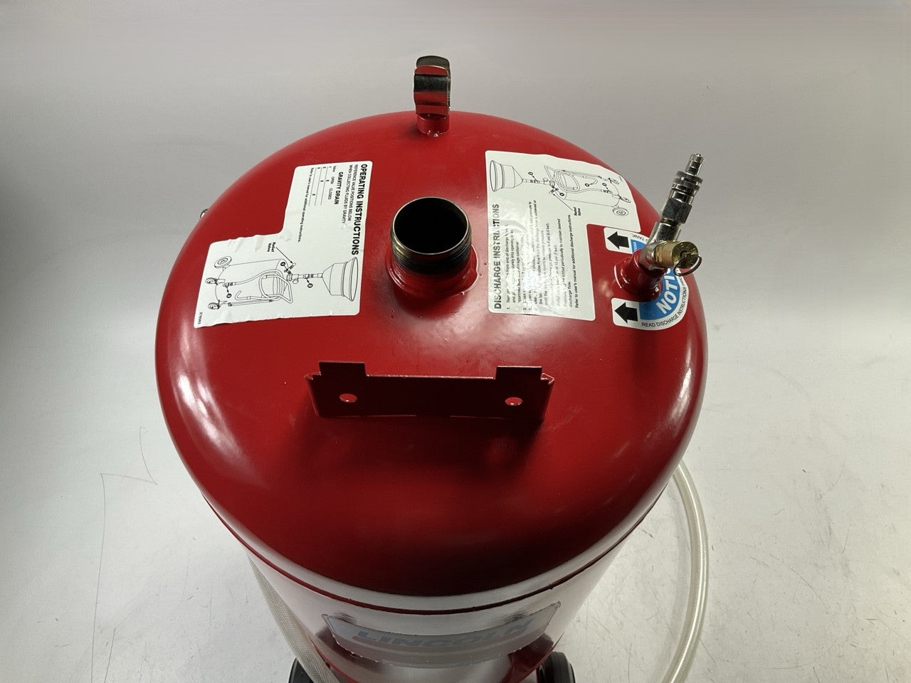 Lincoln 3635 Pneumatic 25 Gallon Pressurized Waste Fluid Drain & Evacuation Tank