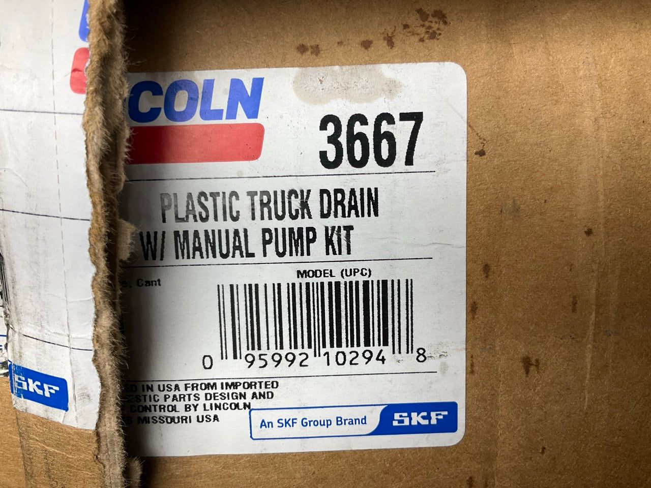 LINCOLN 3667 Low Profile Portable Truck Oil Drain W/ Manual Pump