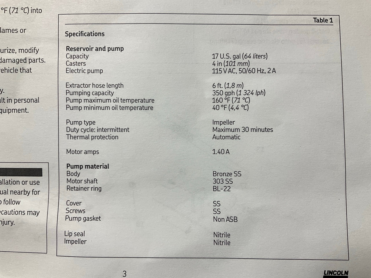 Lincoln 3669 17 Gallon Low Profile Truck Oil Drain, 120V Fluid Evacuation Pump