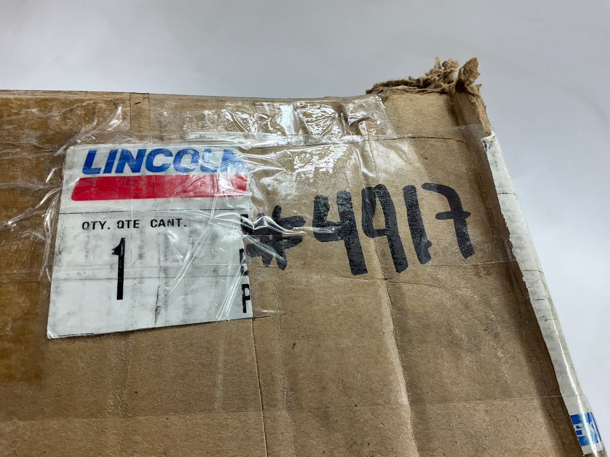 USED Lincoln 4417 Grease Pump Assembly With Dolly, 40 To 1 Ratio, 120 Lb. Drum