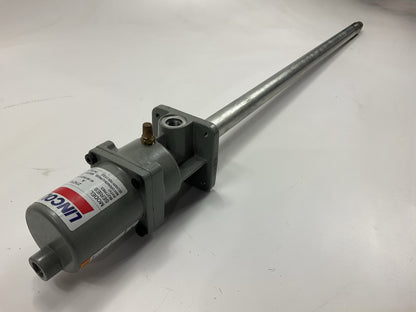USED Lincoln 4417 Grease Pump Assembly With Dolly, 40 To 1 Ratio, 120 Lb. Drum