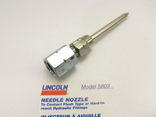 Lincoln Lubrication 5803 Grease Gun Needle Nozzle,  1/8 Inch NPTF Thread