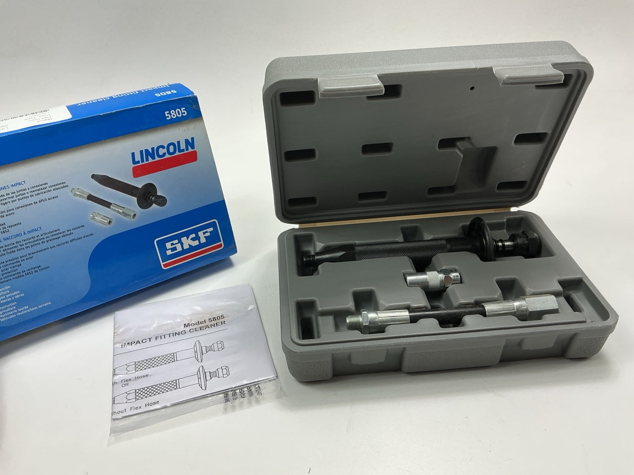 Lincoln 5805 Impact Fitting Cleaner Kit - Clears Hardened Grease From Fittings