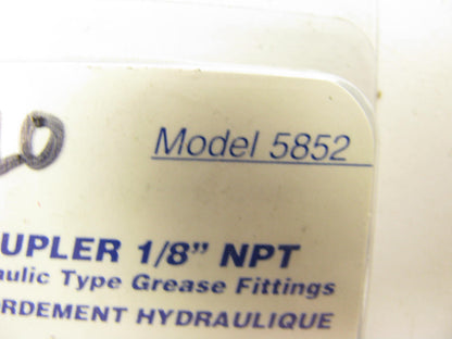 Lincoln 5852 Hydraulic Coupler 1/8'' NPT Grease Fitting For Grease Gun
