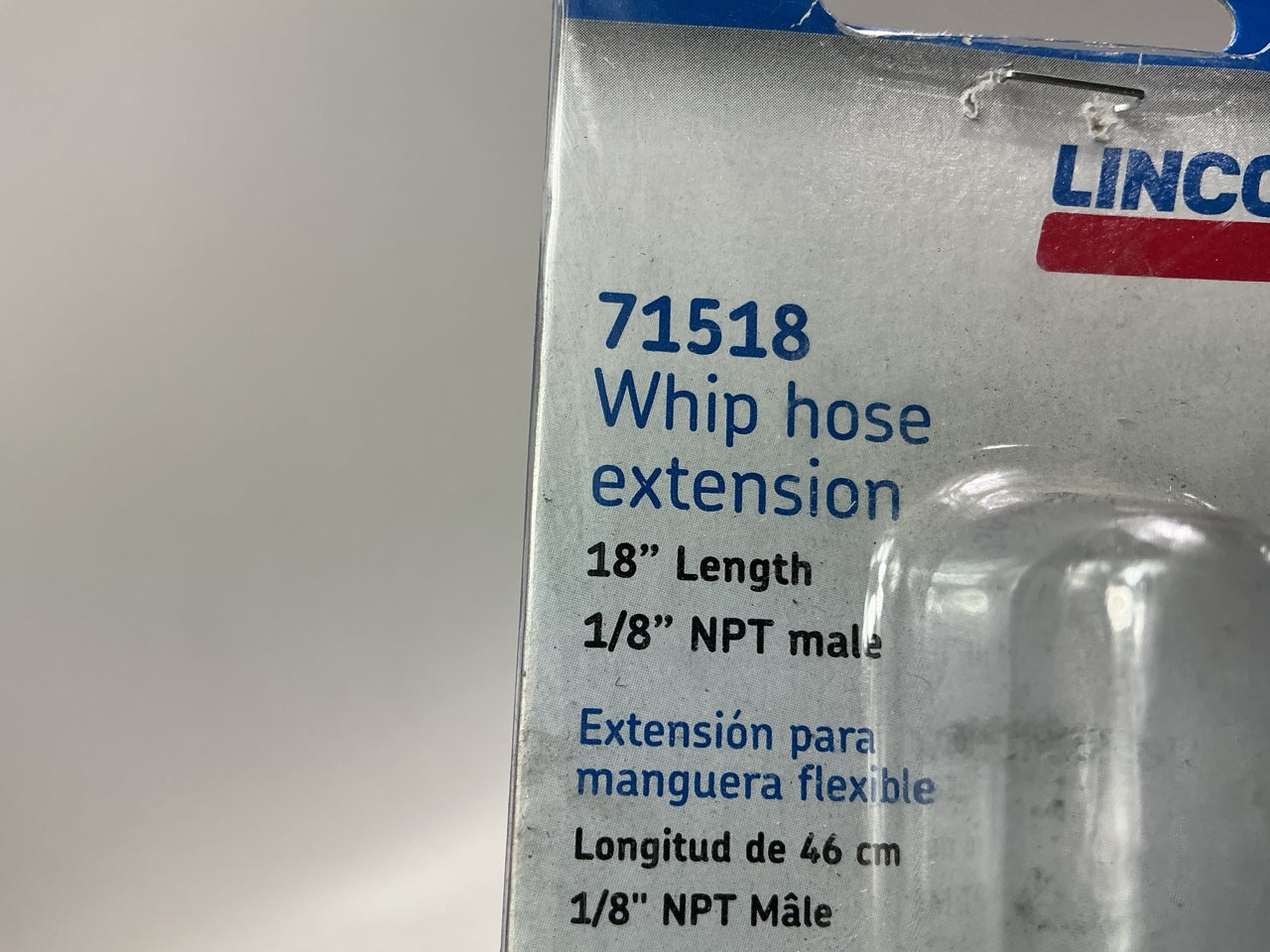 Lincoln 71518 Grease Gun 18'' Whip Hose Extension