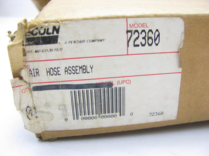 30 FEET - Lincoln 72360 Low Pressure Air / Water Hose 300PSI - 1/4'' ID SAE 100R6