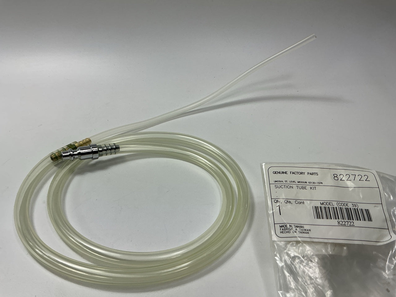 Lincoln Industrial 822722 Mityvac Suction Tube Kit For Mityvac MV7430