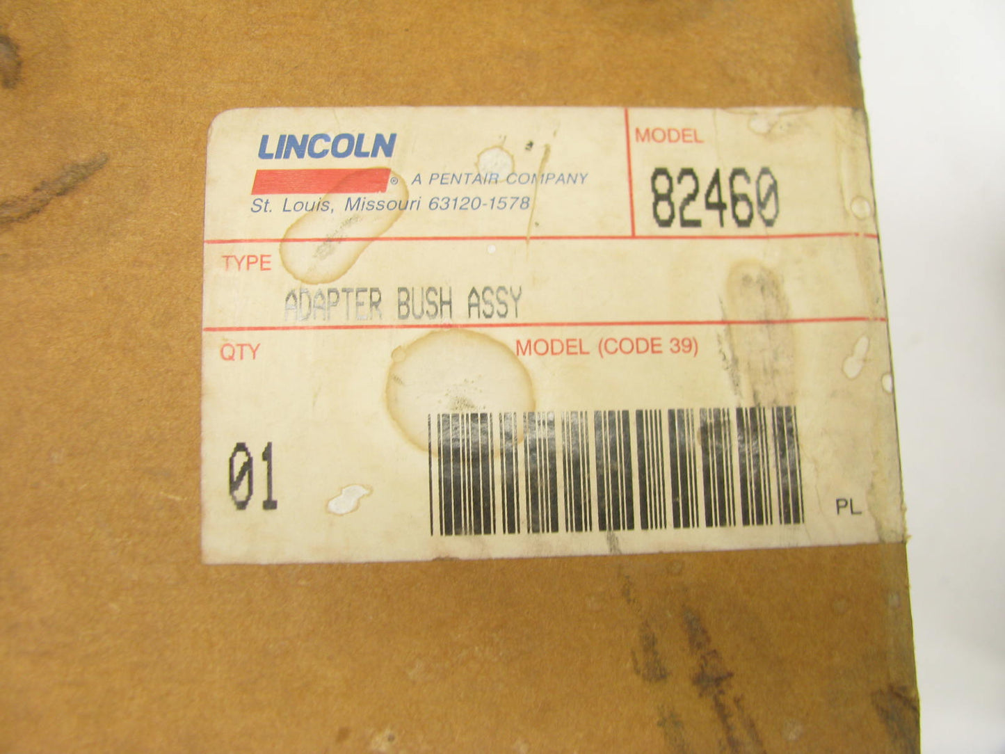 Lincoln 82460 55 Gallon Drum / Oil Tank Stand Drain Bowl Adapter Bushing 2''