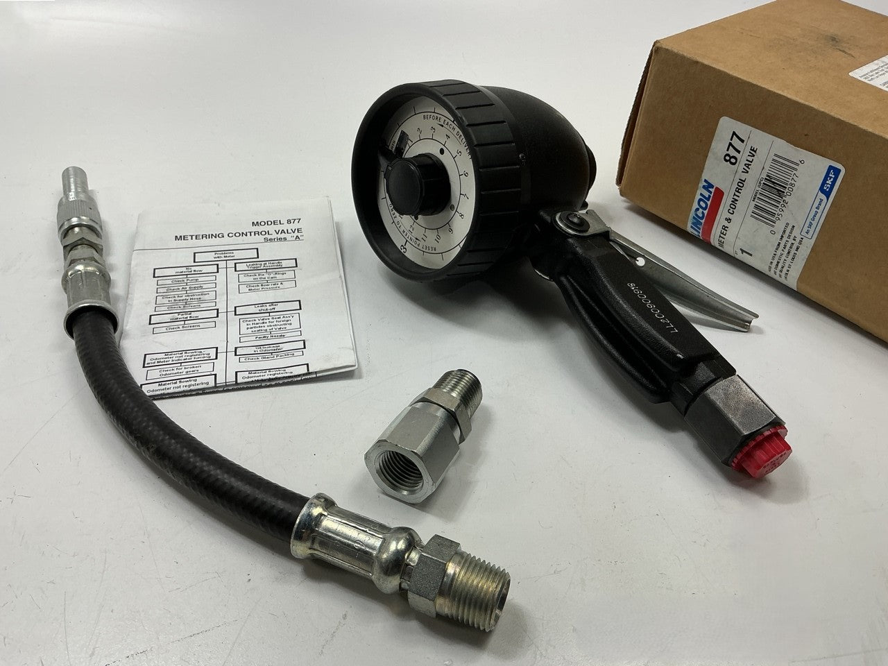 Lincoln 877 Mechanical 16 Quart Dispense Meter Control Handle For Oil & ATF