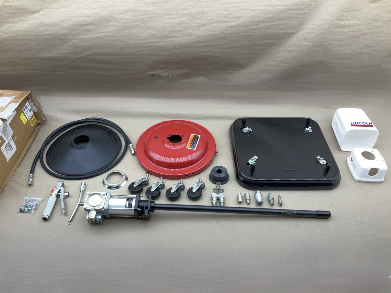 Lincoln 917 High Pressure 50:1 Pneumatic Air Operated Grease Pump 120 Lb Drums