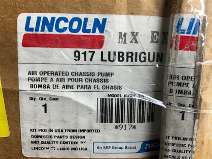 Lincoln 917 High Pressure 50:1 Pneumatic Air Operated Grease Pump 120 Lb Drums