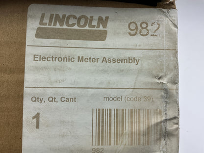 Lincoln Industrial 982 Electronic Meter Flex Assembly, Automatic Non-drip Nozzle