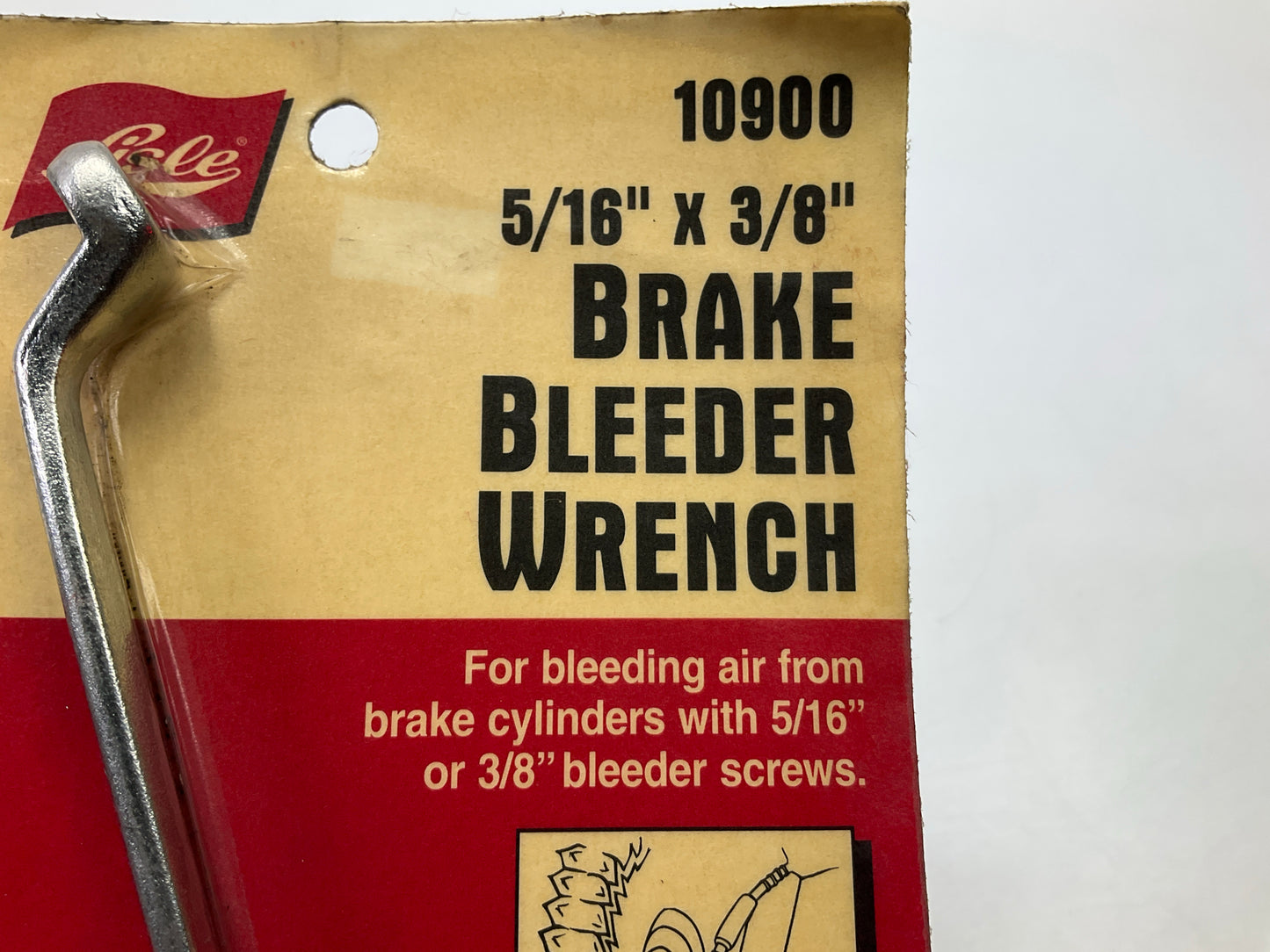 Lisle 10900 Brake Bleeder Wrench For 5/16'' Or 3/8'' Brake Bleeder Screws