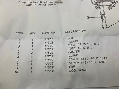 Lisle 11102 8 Gallon Oil Lift Drain Pan - Quick Release Height Adjustment