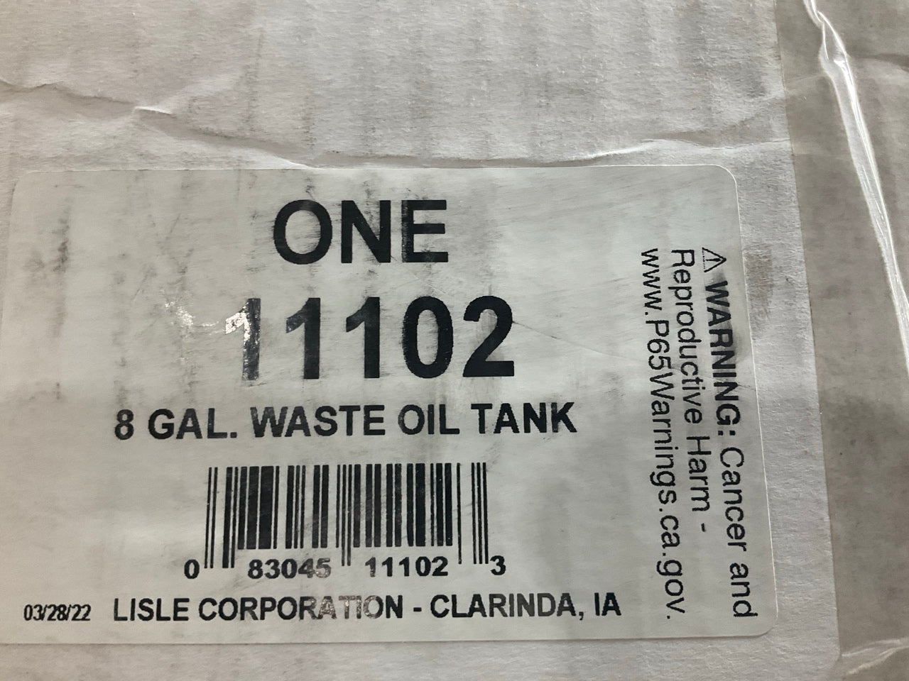 Lisle 11102 8 Gallon Oil Lift Drain Pan - Quick Release Height Adjustment