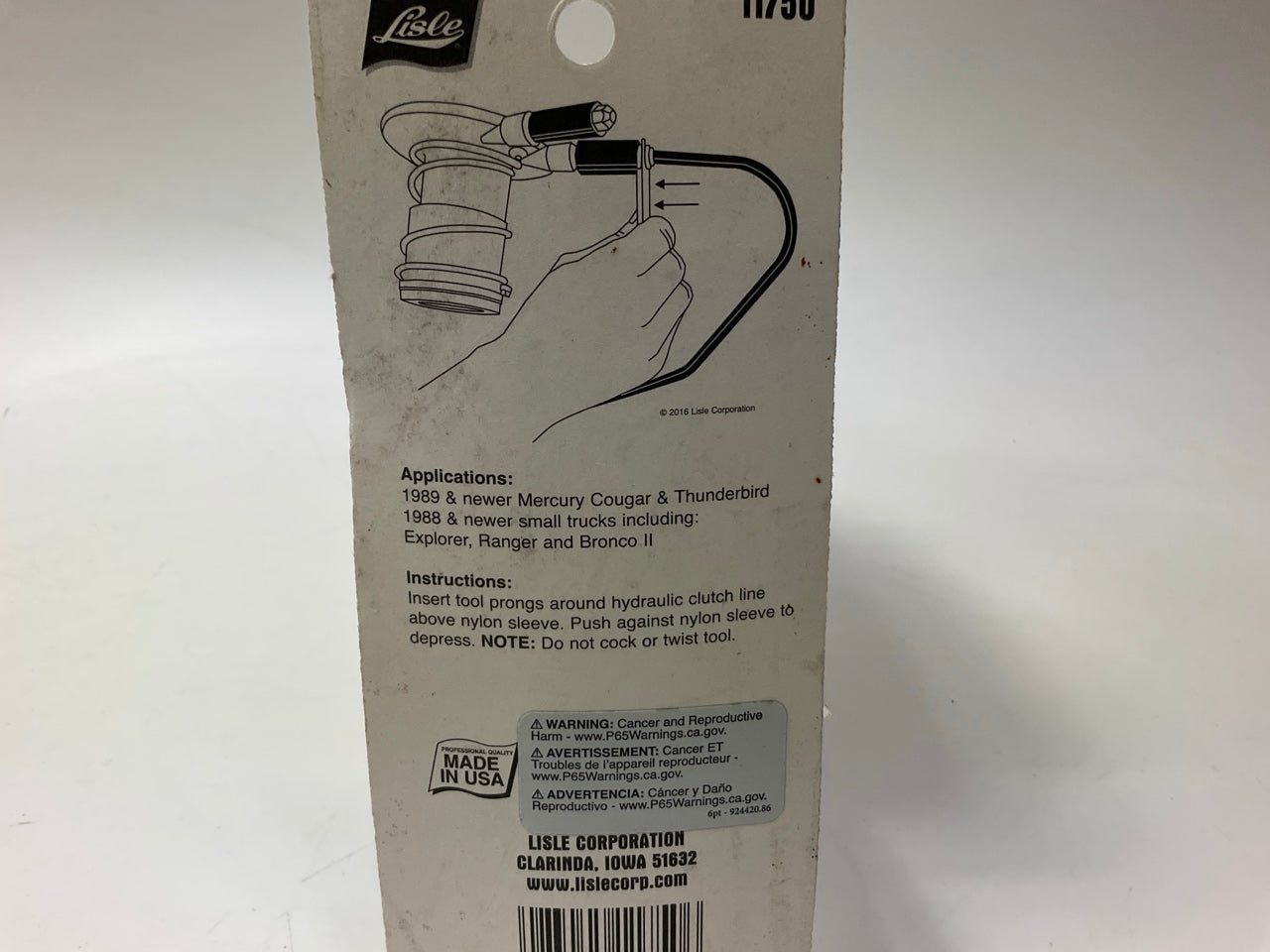 Lisle 11750 Clutch Coupling Remover For 1988-newer Ford, Made In USA