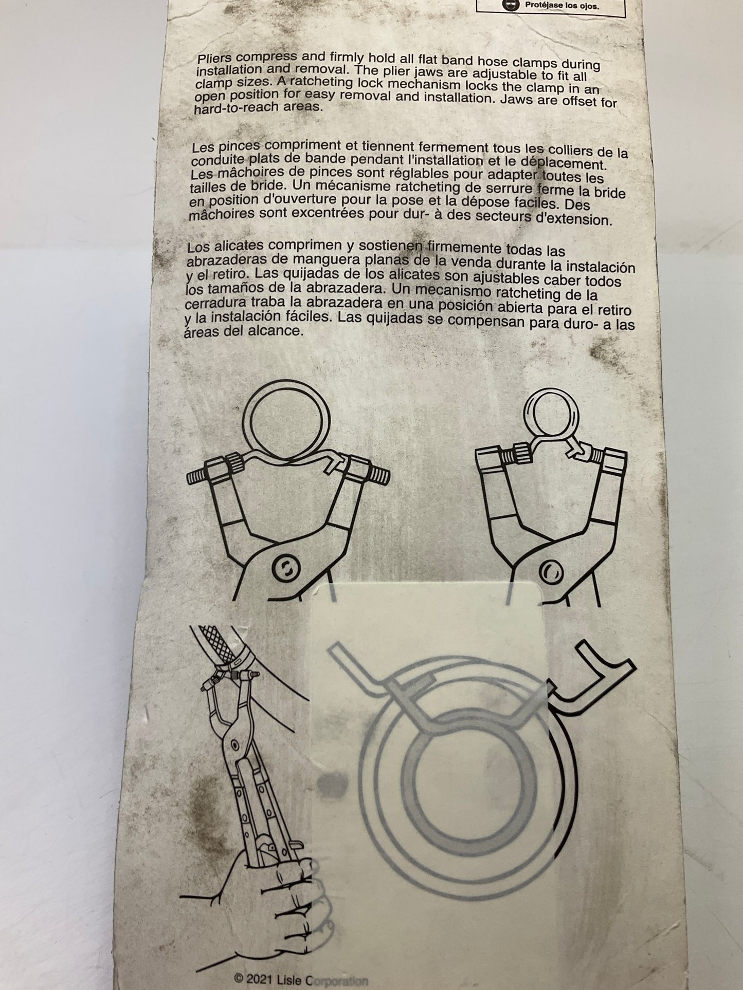 Lisle 17100 Adjustable Hose Clamp Pliers, Made In USA