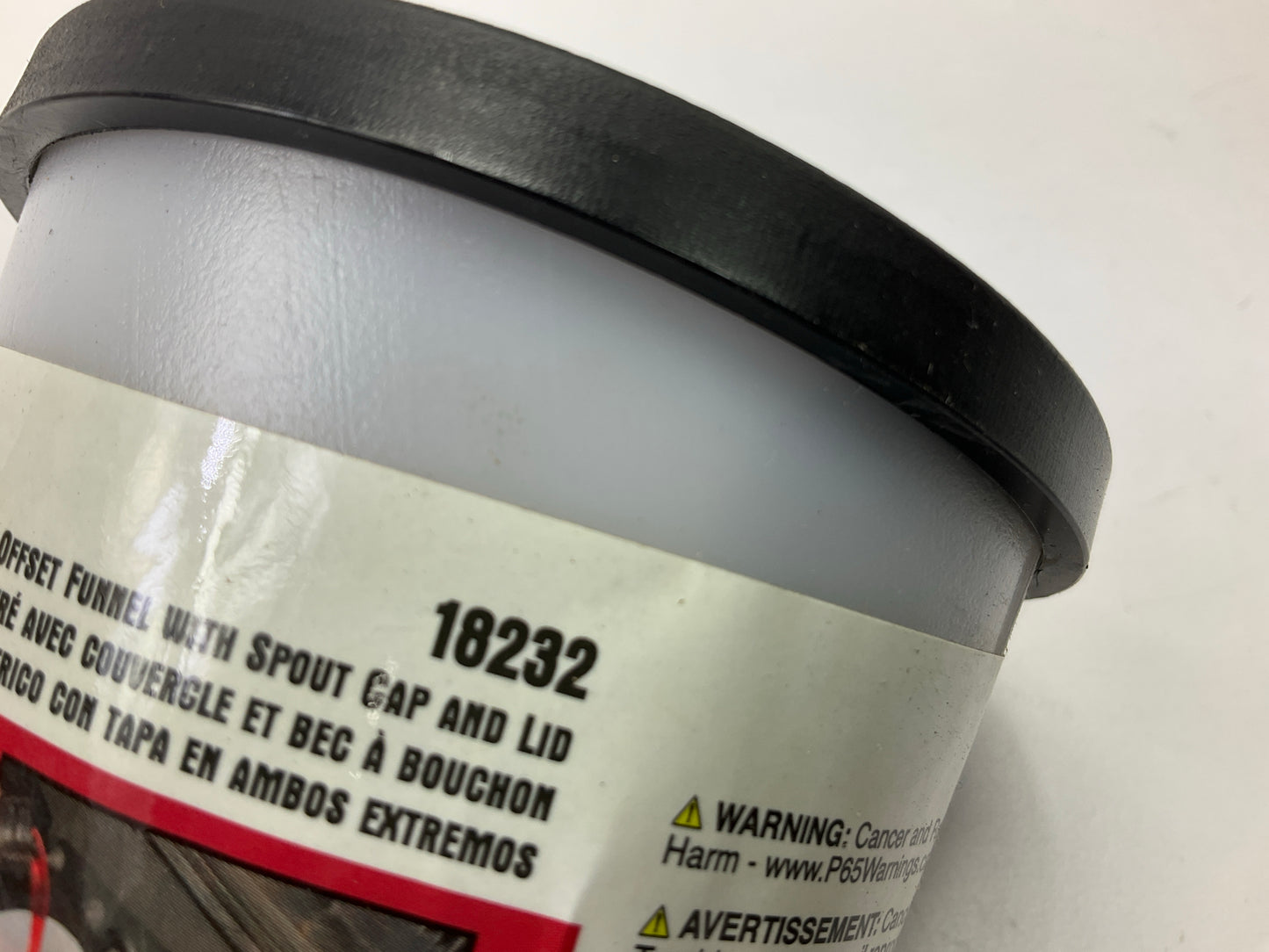 Lisle 18232 Offset Funnel With Spout Cap And Lid - Made In USA