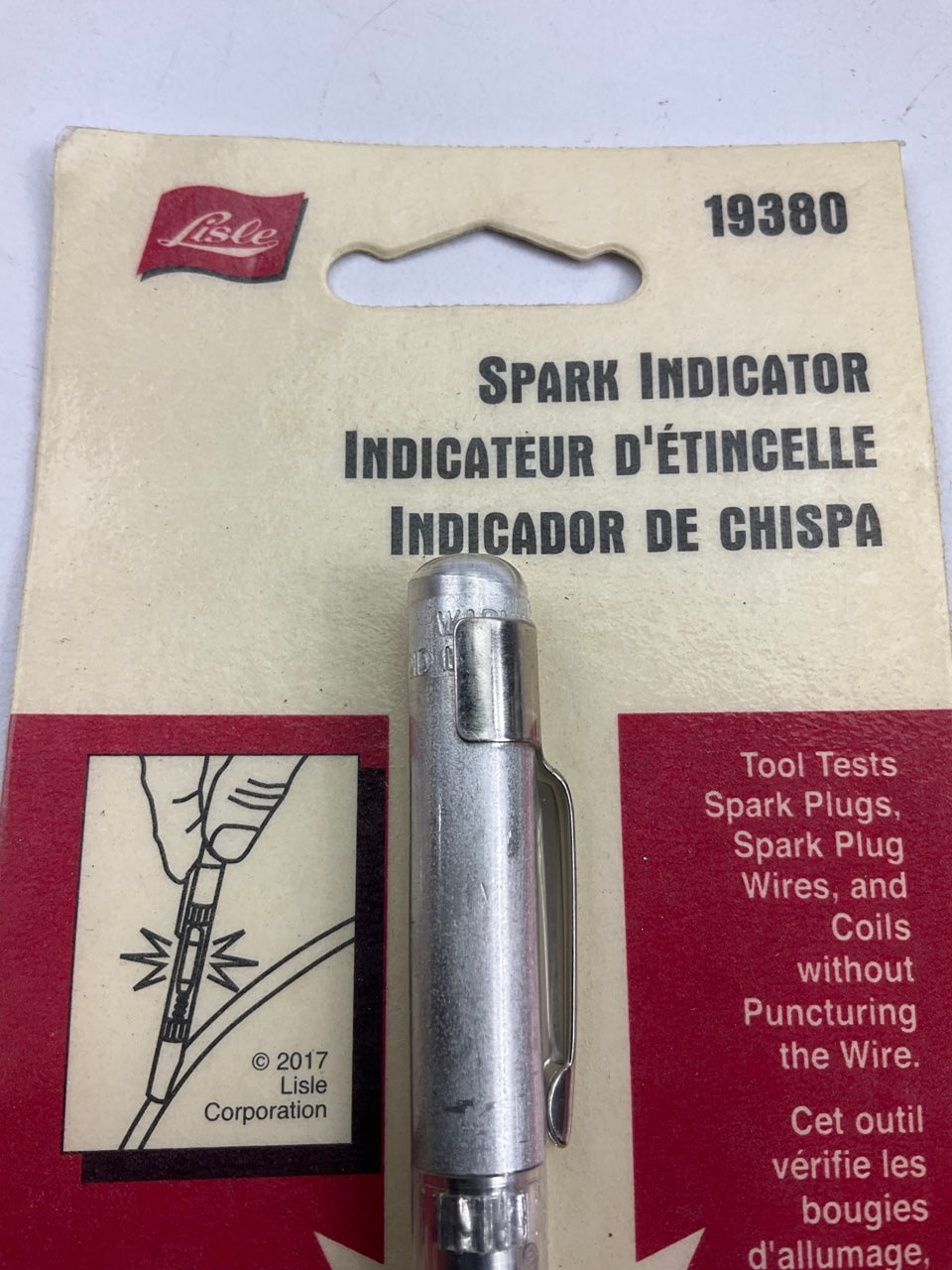 Lisle 19380 Spark Indicator Tool For Testing Spark Plugs, Wires, And Coils