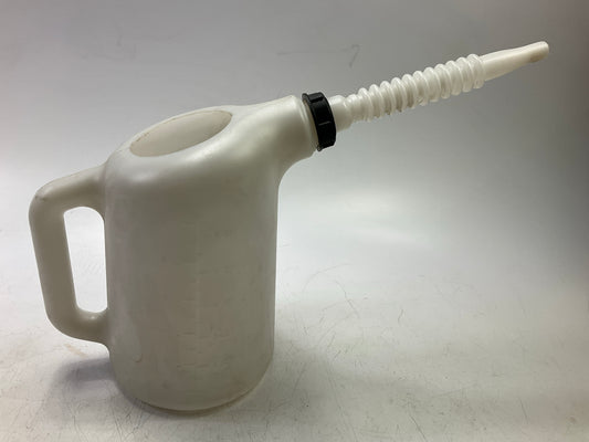 Lisle 19732 Plastic Oil Dispenser Flex Nozzle Fluid Transfer Jug 6 Qt. Capacity
