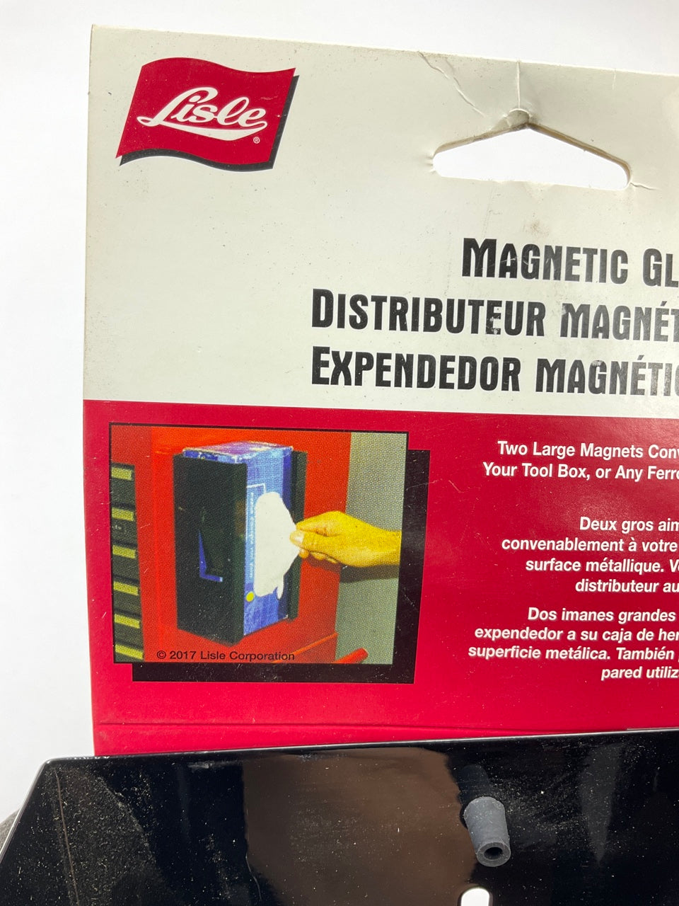 (2) Lisle 20130 Magnetic Glove Dispenser For Shop Mechanics / Repair Technician