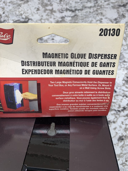Lisle 20130 Magnetic Glove Dispenser For Shop Mechanics / Repair Technicians