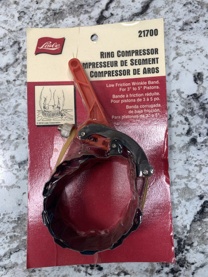 Lisle 21700 Wrinkle Band Engine Piston Ring Compressor Tool