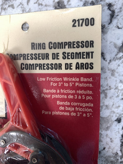 Lisle 21700 Wrinkle Band Engine Piston Ring Compressor Tool