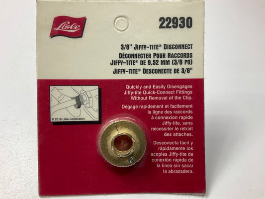 Lisle 22930 Jiffy-Tite Disconnect Tool 3/8'' Low Profile