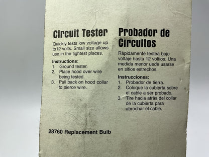 Lisle 25600 Circuit Tester Probe, Up To 20V Handy Hooker Hooded Alligator Clips