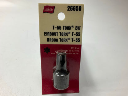 Lisle 26650 - 3/8'' Drive T55 Torx Bit Socket, Made In USA
