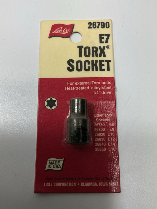 Lisle 26790 1/4'' Drive E-7 External Torx Socket